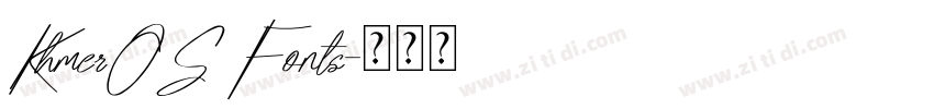 KhmerOS Fonts字体转换